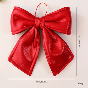 Ornamen Natal Pita Beludru Dekorasi Pita Natal untuk Pesta Baby Shower Ulang Tahun Pernikahan Dekorasi Pohon - Product Image 6