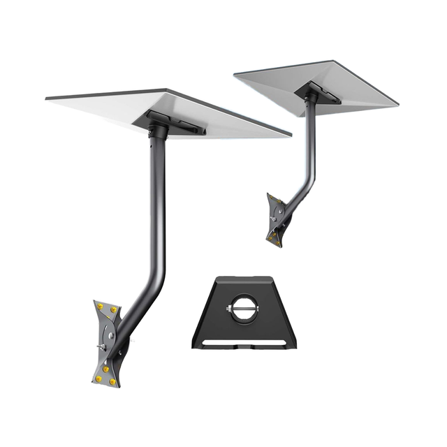 Starlink Gen 3 Adjustable Wall/Roof Stand Mounting Kit Compatible with V3 Standard Dish Includes Aluminum Gen 3 Pipe Adapter