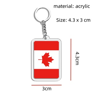 Cadeaux promotionnels pour les fans de football, porte-clés en acrylique avec drapeau de Jordanie, porte-clés, souvenir touristique - Product Image 2