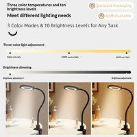 FANXING Beauty LED Fill Light, Anneau lumineux suspendu à bras long, Effet amincissant en métal, Éclairage à spectre complet, Alimentation USB