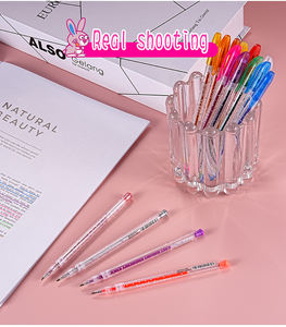 Stylos gel à paillettes 12/18/24/36/48 couleurs, marqueurs scintillants pour peinture artistique, graffiti, bricolage, école, bureau, papeterie - Product Image 3