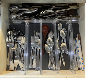 Séparateur de <span class=keywords><strong>tiroir</strong></span> transparent réglable et extensible, organisateur de placard, séparateur de rangement modulable <span class=keywords><strong>DIY</strong></span> pour chaussettes et sous-vêtements - Product Image 5