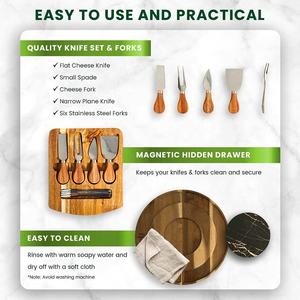 Planche à découper blanche Sublimation, pour viande et <span class=keywords><strong>fromage</strong></span>, <span class=keywords><strong>plateau</strong></span> en marbre, bois d'acacia, vente en gros - Product Image 4