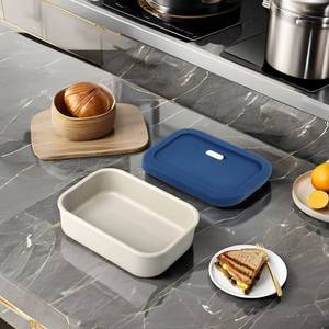 Contenedor Rectangular de Silicona de Grado Alimenticio Premium de 1300 ml, Compartimento Único, Apto para Calentar en Microondas, Lonchera con Ventilación de Aire - Product Image 5