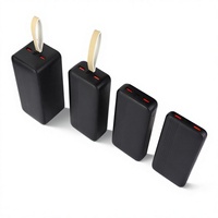 Nouvelle conception 2026, 10000 mAh avec câble, double USB Type-C, charge rapide, banques d'alimentation portables multi-appareils