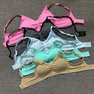 Reggiseno da <span class=keywords><strong>Allattamento</strong></span> Senza Ferretto per Donne <span class=keywords><strong>in</strong></span> <span class=keywords><strong>Gravidanza</strong></span>, Apertura Frontale, Taglia Grande, <span class=keywords><strong>in</strong></span> Nylon Sottile, Regolabile con Push-Up - Product Image 4