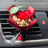 Diffuseur de parfum pour voiture Modèle 852 – Bouquet de fleurs séchées créatif et éternel – Clip de parfum pour climatiseur à la rose