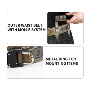 SIVI fabrika toptan naylon kemer Metal toka hafif eğitim görev kemer <span class=keywords><strong>Molle</strong></span> taktik dişli savaş kemer - Product Image 3