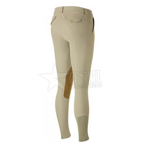 Mallas de equitación ecuestre de diseño personalizado para mujer, pantalones de silicona con asiento completo, bolsillo con cremallera, deportes de carreras, pantalones de equitación - Product Image 6