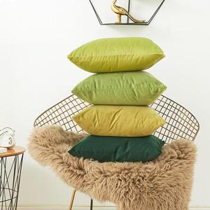 18x18 Inch Fall <strong>Orange</strong> Velvet Decorative Throw <strong>Pillow</strong> Covers Cushion Cover <strong>Pillow</strong> Case for Sofa Couch Bed Chair/ - Product Image 4