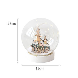 <strong>Wholesale</strong> Bottle Brush Snowman Ball Night Light Decorative Ornament Glass Cover Lighting Reindeer Christmas Tree <strong>Snow</strong> <strong>Globe</strong> - Product Image 6