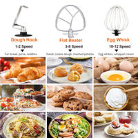 Appareils de cuisine commerciaux pour la maison, batteur sur socle multifonctionnel électrique en acier inoxydable 16L 5 en 1, mélangeur, mixeur, pétrin
