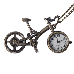 <span class=keywords><strong>Reloj</strong></span> de Bolsillo de Cuarzo Vintage de Alta Calidad y Más Vendido, Diseño de Robot y <span class=keywords><strong>Bicicleta</strong></span>, con Estrellas, Creativo, Tipo Collar, Tamaño Pequeño - Product Image 5