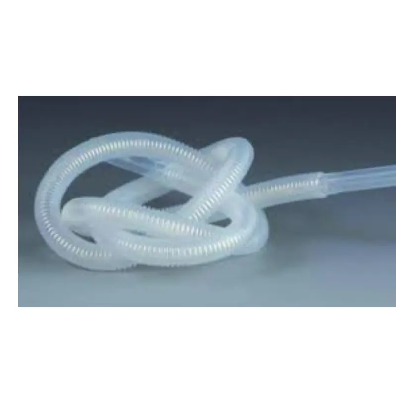 Ptfe corrugated tube stainless steel braided pfa hose PTFE Tubing with cuffs ideal hose for caustic fluid transfer applications