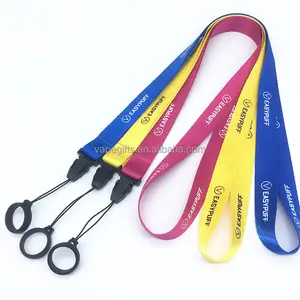 2023 De Beste Fabriek Op Maat Logo Gepersonaliseerde Penhouder Nekriem Lanyards Met Rubberen Ring