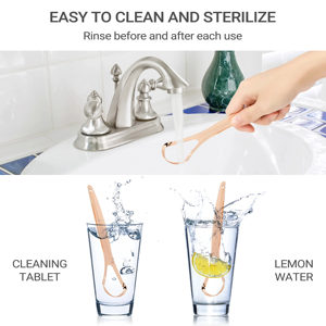 Vàng Thép Không Gỉ Phẫu Thuật Cấp Thép Không Gỉ Lưỡi Chất Tẩy Rửa Tùy Chỉnh Bao Bì 304 Thép Không Gỉ Lưỡi Scraper - Product Image 5