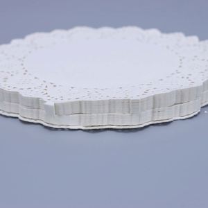 Disposable High Quality Double-Sided Lace Oil Absorbing <b>Paper</b> Pad White Food Grade Eco-Friendly Greaseproof Non-Stick for Bread - Product Image 5