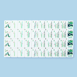 Luxury Portable American <b>Mahjong</b> Tiles 160-Piece with Acrylic Tiles & 4-Layer Custom Pattern American <b>Mahjong</b> Tiles - Product Image 1