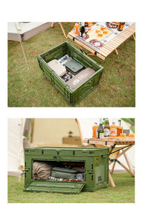 Boîte de rangement pliante pour <span class=keywords><strong>camping</strong></span> en plein air Boîte à nourriture pour voiture Équipement de <span class=keywords><strong>camping</strong></span> de voyage en plein air Stockage de <span class=keywords><strong>vaisselle</strong></span> - Product Image 5