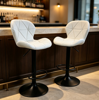 Chaise de bar commerciale pour hôtel, restaurant, mobilier de salle à manger, hauteur réglable, design pivotant, tabouret de bar pivotant pour cuisine