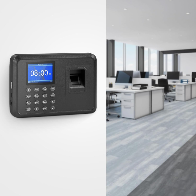 Fingerprint Identification Time and Attendance Machine Is Suitable for Office Support 25 Language Display and 22 Keyboard Input