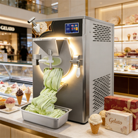 Nouvelle machine commerciale multifonctionnelle pour yaourt, crème glacée dure et gelato, refroidie par air, de comptoir, multi-tension, pour la production en lots