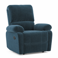 Fauteuil inclinable moderne en tissu, fauteuil inclinable manuel, fauteuil de salon, fauteuil rembourré doux