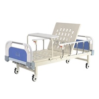 Lit d'hôpital manuel à 2 manivelles avec matelas – Équipement médical essentiel pour les soins infirmiers en milieu hospitalier