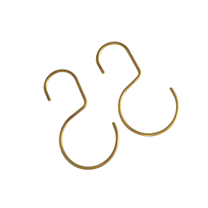 Benutzer definierte Creative Brass s Haken Schwarz Stahl S Kleiderbügel Haken Gold Farbe S Form Hänge haken - Product Image 2