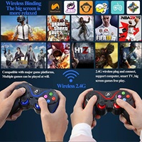 Manette de Jeu Sans Fil V8 avec Support Téléphone pour Android/iOS/Smart TV/PS3/Switch/PC