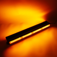 Barre lumineuse stroboscopique LED sur le toit COB Double rangée de feux de détresse ambrés avec accessoires magnétiques pour feux de voiture