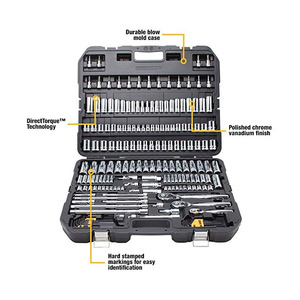DNT 192 Piece 1/2 3/8 1/4 driver Socket set auto Mechanics Tool for car service - Product Image 3