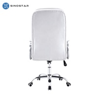 Chaise de bureau confortable à dossier haut en cuir avec design ergonomique pour utilisation en atelier Style exécutif contemporain