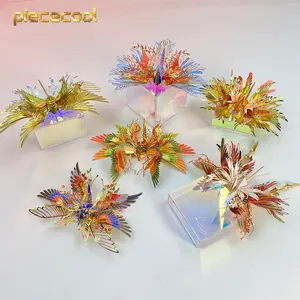 Novelty Gifts Piececool ONE THOUSAND ORIGAMI CRANES 6 Style Blessing Meaning Model Blind Box Assembly Toys 3D Metal Puzzles for adults