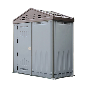 7X4FT Carbon Steel Plastic Garden Shed With CE