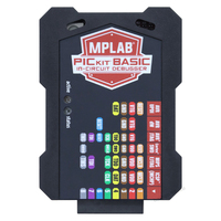 Débogueur et programmeur en circuit MPLAB PICkit Basic PG 164110 avec connecteur femelle 1x8 pour développement de microcontrôleurs PIC AVR MCU