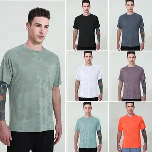 Men Slim Fit shirt Muscle Gym T Shirt Polyester Plain Base Sport Wear Quick Dry Running Tops