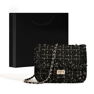 Nouveau Vintage Designer <span class=keywords><strong>Messenger</strong></span> Sac pour Femmes Élégant Laine Plaid Chaîne Sac À Main De Luxe Dame Élégant Sac a Main - Product Image 2