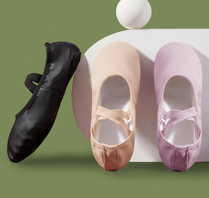 Chaussures <span class=keywords><strong>de</strong></span> ballet en cuir PU souple pour filles, sans lacets, chaussures <span class=keywords><strong>de</strong></span> <span class=keywords><strong>danse</strong></span> pour enfants, garçons, chaussures d'entraînement pour la scène, commande en gros - Product Image 3