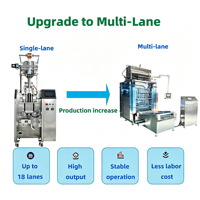 Vente directe d'usine de machine d'emballage verticale entièrement automatique à grande vitesse pour liquides, adaptée à la gelée, au jus et à l'eau de bouche
