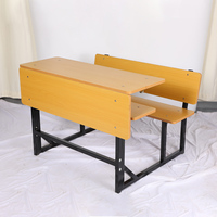 Meubles de classe intelligents, bureau et chaise en bois pour deux personnes, table et chaises d'étude à assembler pour les enfants de 8 à 10 ans, sur mesure