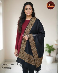 Bufanda Premium para Mujer, Mezcla de Lujo con Sensación de Cachemira, Color Sólido, 50% Viscosa, 50% Acrílico, Pashmina Gruesa de Invierno - Product Image 2