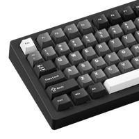 Teclado Mecánico Ergonómico para Juegos M1 V5 - Negro y Plateado, Nuevo OEM, 75% RGB, USB-C, Aluminio, Magnético, Intercambiable en Caliente, Montaje Rápido