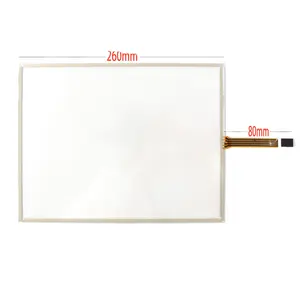 12 12.1 inch 4 wire Resistive 260*200mm 260mm*200mm ST-121001 Left Right small or Wide Flex Cable Touch Glass Digitizer