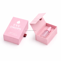 Boîte à gouttes pour les yeux rose personnalisée Kexin, boîte d'emballage en papier rigide de qualité supérieure avec fermeture magnétique pour flacon de sérum cosmétique, boîte cadeau