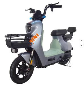 Bicicleta Urbana Mini de 2 Plazas, Batería de Plomo-Ácido de 48V, Motor sin Escobillas de 350W, con Cesta y Respaldo Trasero, Bicicleta Eléctrica para Adultos - Product Image 3
