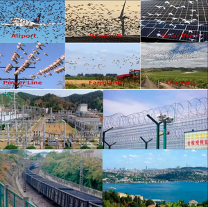 Năng lượng mặt trời mạnh mẽ con trỏ <span class=keywords><strong>laser</strong></span> màu xanh lá cây ai công nghệ sản phẩm thương mại kiểm soát chim Pest Repeller - Product Image 5