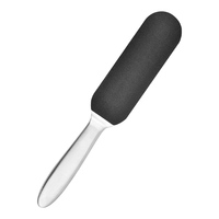 Pédicure Soins des pieds Manche en métal Pied et grossier de limes fines et de recharge Grit Sanding Grit Cloth Râpe