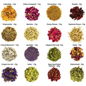 Kit de fleurs séchées naturelles M135 : Lavande, <span class=keywords><strong>Jasmin</strong></span>, Rose, Calendula – Herbes et fleurs pour thé, bain, savon et fabrication de bougies - Product Image 2