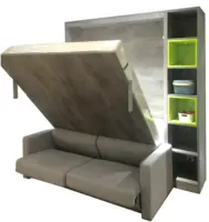 Foshan murphy kanepe duvar yatak uzay tasarrufu ev mobilya görünmez katlanır duvar yatağı kanepe